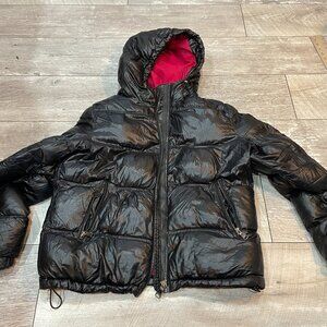 PAJAR CANADA Womens Size Large Puffer Jacket Shiny Black Thinsulate L